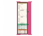 WhiteCoat Clipboard® Trifold - Pink Respiratory Therapy Edition